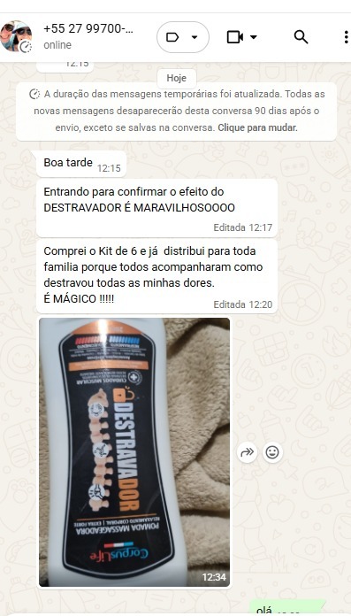 Depoimento WhatsApp
